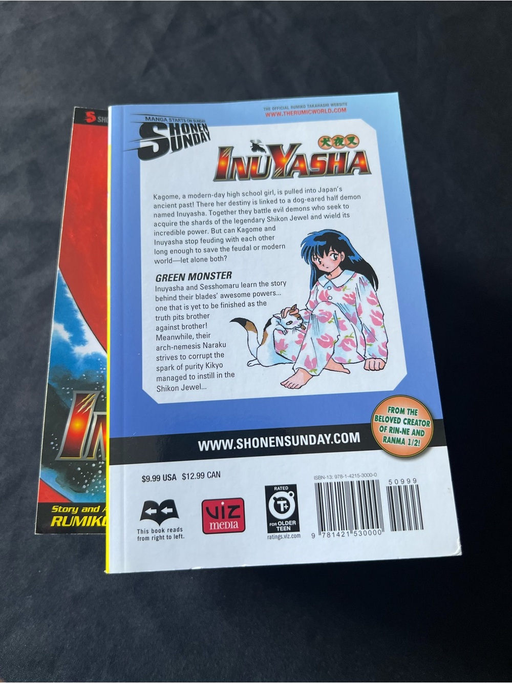 InuYasha 50-56 Manga Lot Volumes Shonen Sunday Edition Rumiko Takahashi - Picture 3 of 16
